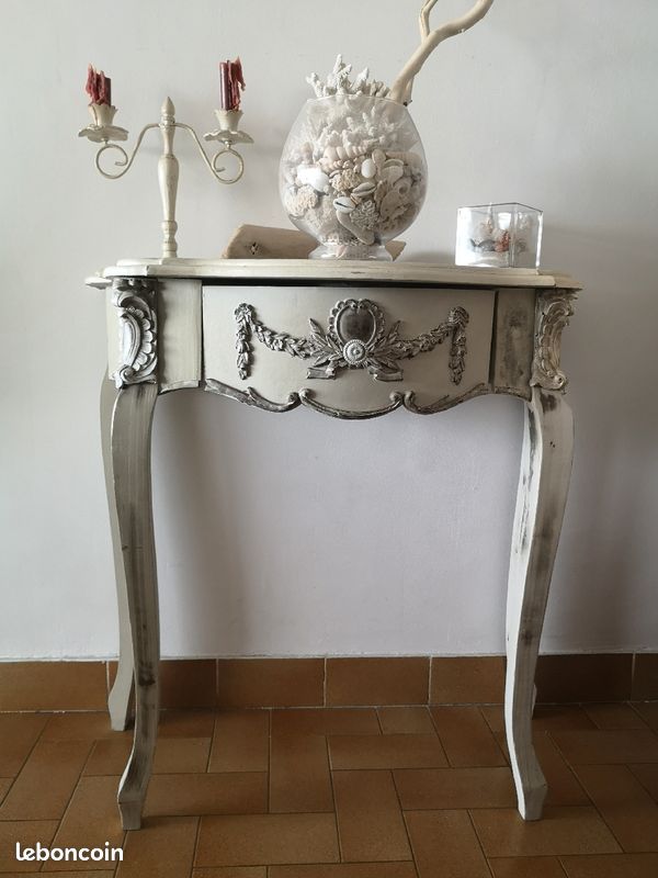 Console style baroque céruse (image 1)