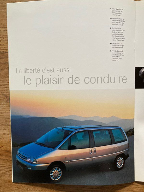 Prospectus Citroën Évasion - Équipement auto