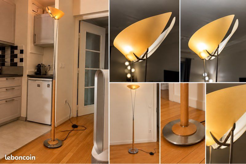 Lampe sur pied vintage Lumina Ayla – Tommaso Cimini – Années 80 (image 1)
