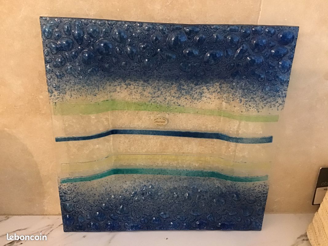Plat en verre Murano (image 2)