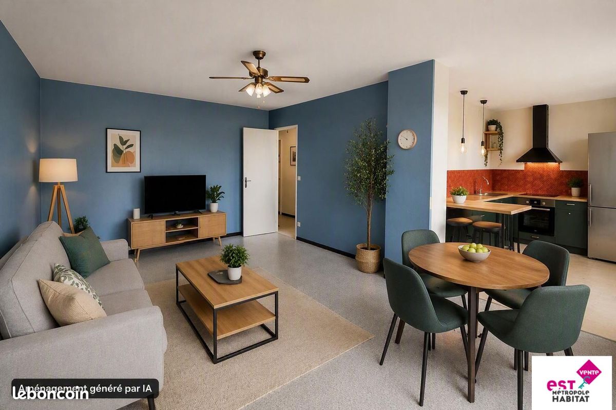 Appartement 4 pièces 87 m² · à Villeurbanne · 87 m² · 190 000 €