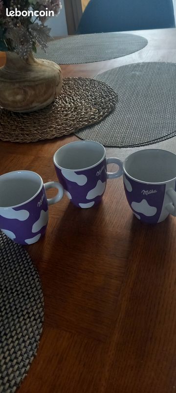 Lot 3 mugs Milka en bon état (image 1)