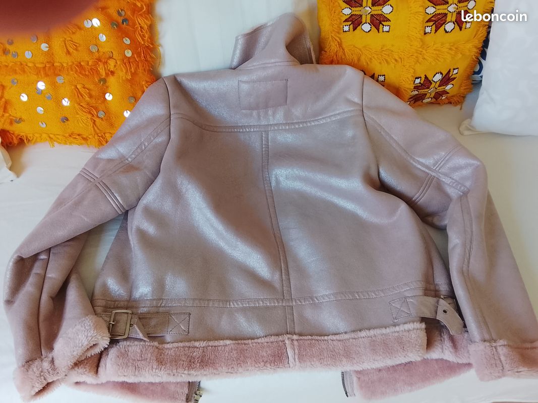 Manteau veste rose (image 3)