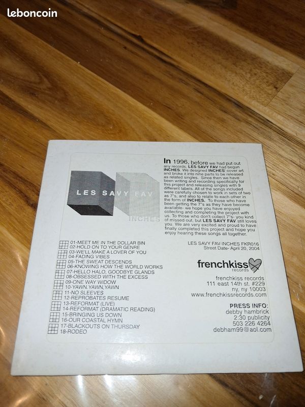 Cd album promo les savy fan rock independant (image 1)
