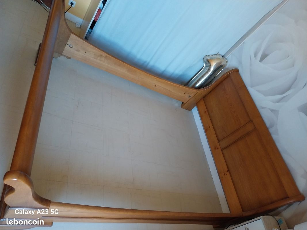 Cadre de lit en bois massif 160×200 (image 2)