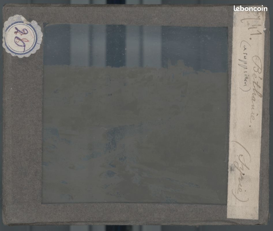 Béthanie, histoire, photo plaque de verre, noir & blanc, positif 8,5x10 cm (image 2)