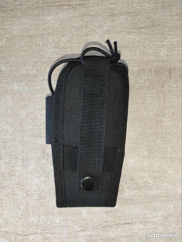 Porte radio tactique noir molle talkie walkie téléphone (image 6)