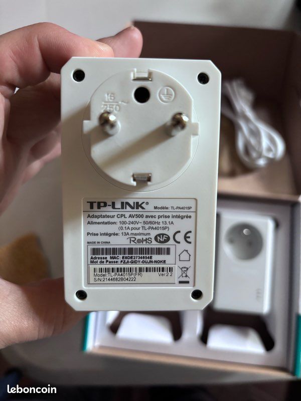 TP-Link TL-PA9025P KIT CPL 2000 Mbps avec 2 Ports Ethernet Gigabit et