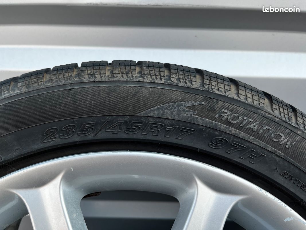 4 Jantes Audi A6 d’origine montées sur 4 pneus hiver Goodride quasi neufs (image 3)