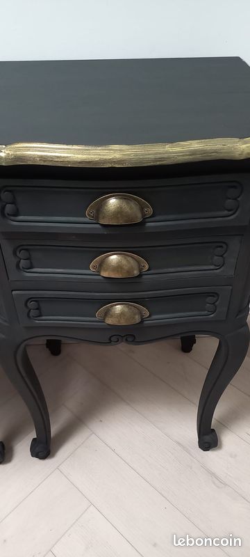 Chevet vintage, chevet ancien, table de nuit, selette, meuble d'appoint, guéridon (image 3)