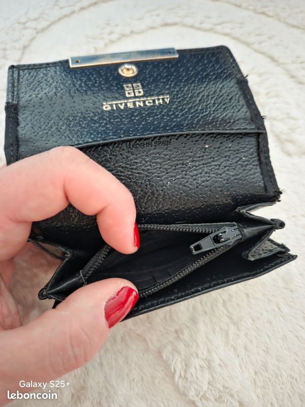 Porte monnaie cuire et tissu Givenchy (image 3)
