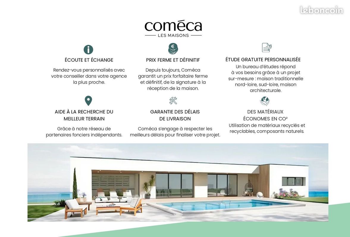 Projet de construction d'une maison 93.57 m² avec terrain à BREM-SUR ...