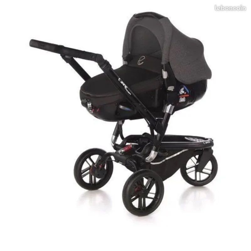 Poussette combiné Jane Trider Matrix Jet Black (image 2)