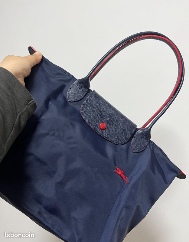 Sac porté épaule Longchamp Le Pliage Club S Marine Accessoires