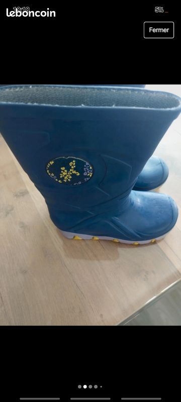 Bottes garçon taille 24/25 (image 2)