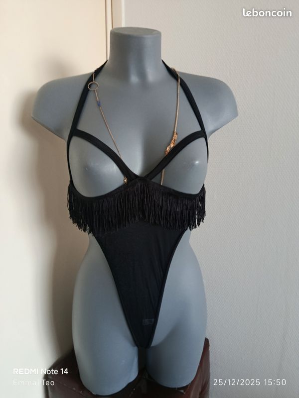 Tenue Sexy noir (Lingerie Land) Taille unique - Vtements