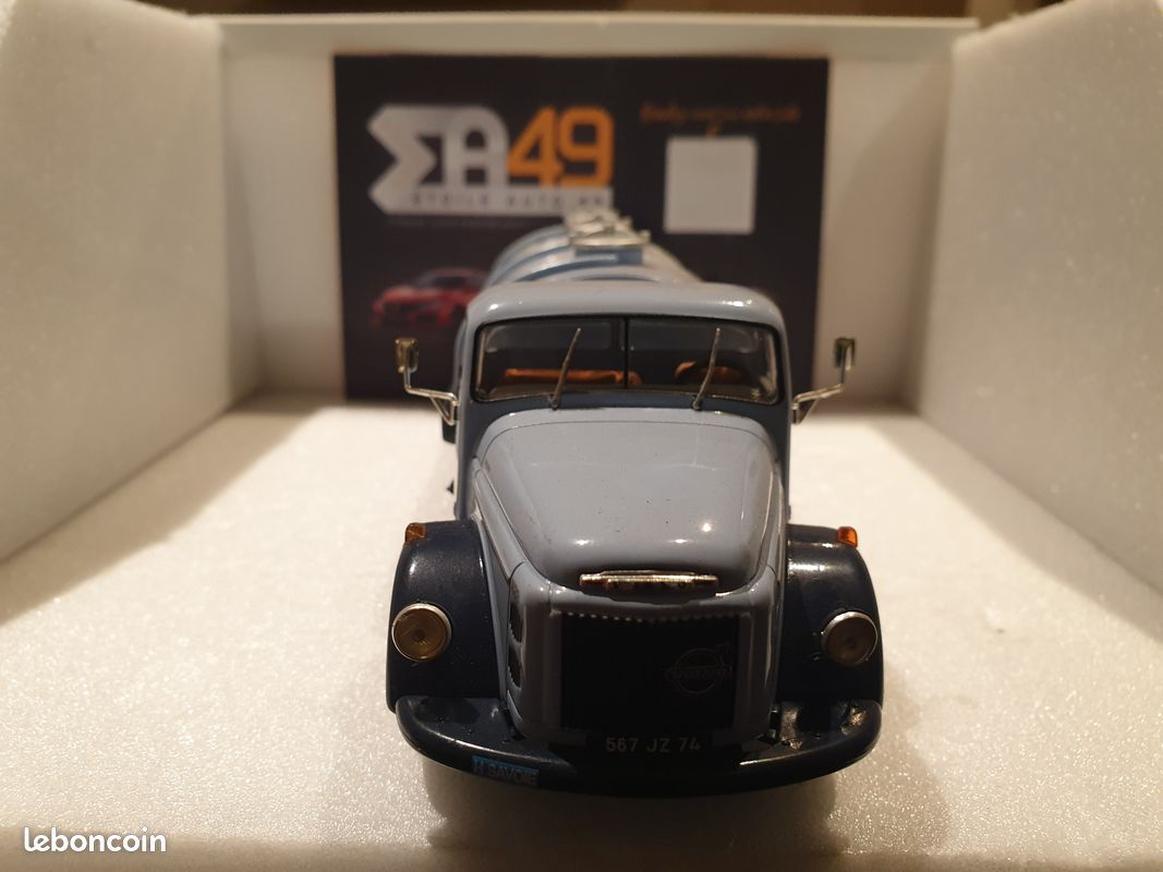 1/43 NOREV CAMION VOLVO CITERNE LAIT CHASSIS BLANC EN BOITE