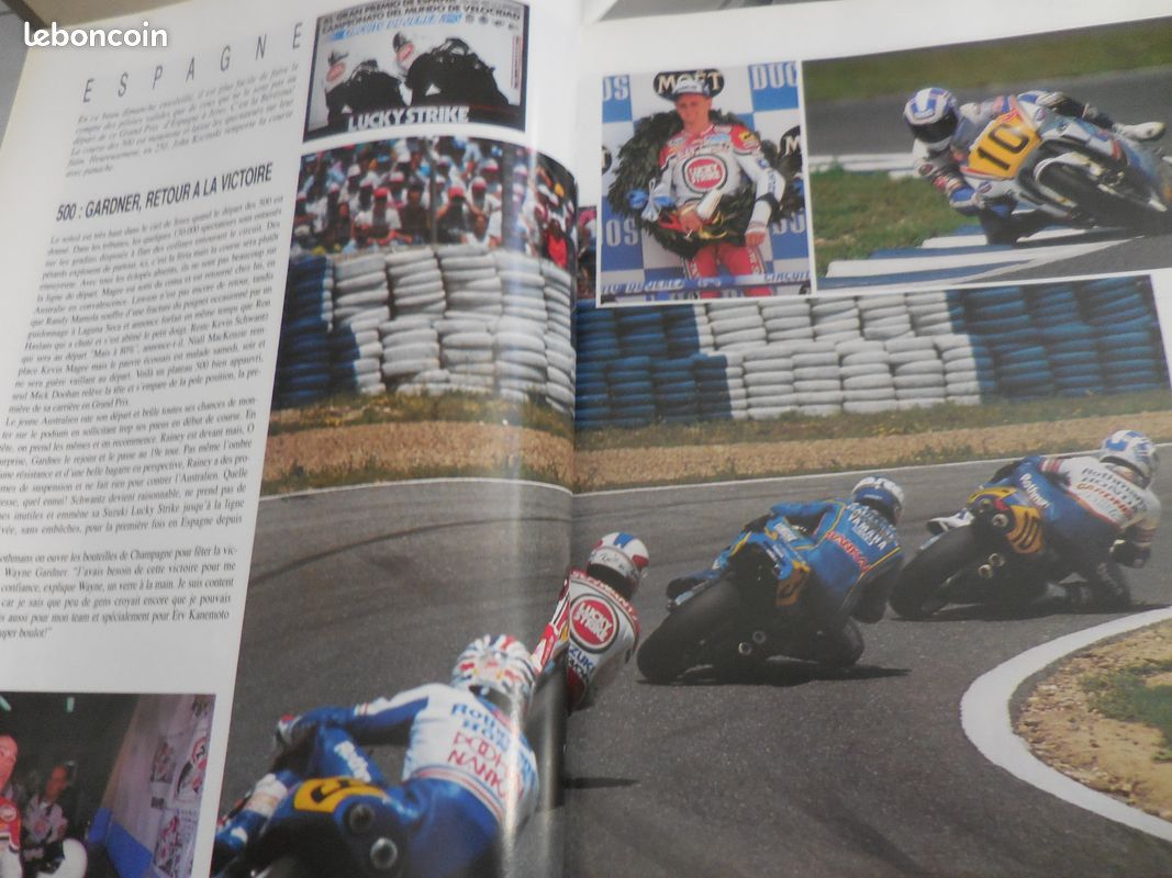 Grand livre des prix motos 1990/1991 et le poster de christian sarron, tbeg d'epoque soigne (image 4)