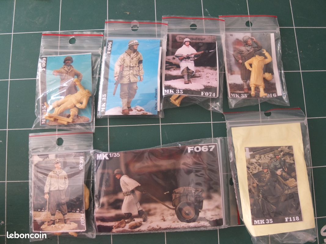 Lot De 2 Figurines Soldat Japonais WW2 En Résine 1/35 - À Peindre - Neuf