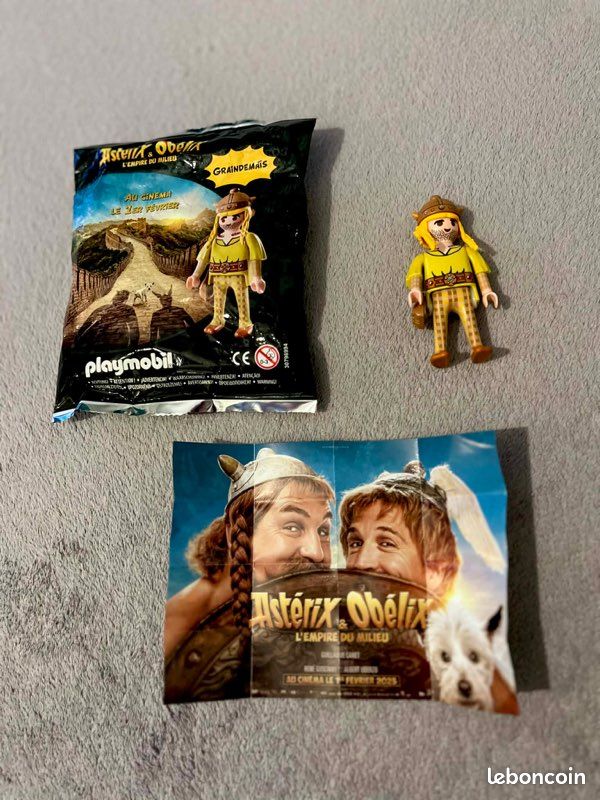 Figurine playmobil Graindemaïs ( Astérix et Obelix - Rare et en parfait état jamais ouvert (image 1)