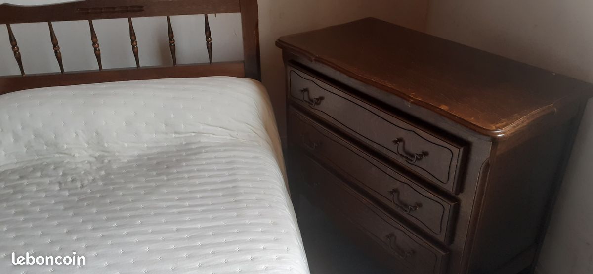 Chambre 2lits 1 place + commode (image 4)