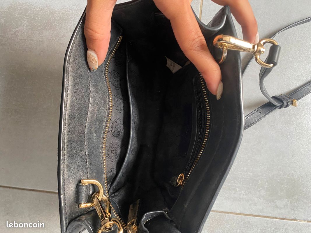Sac bandoulière Michael Kors fourrure et cuir (image 3)