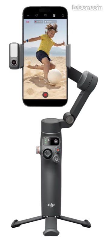Stabilisateur nacelle DJI Osmo Mobile 7P pour iPhone, Android, Suivi natif (image 1)