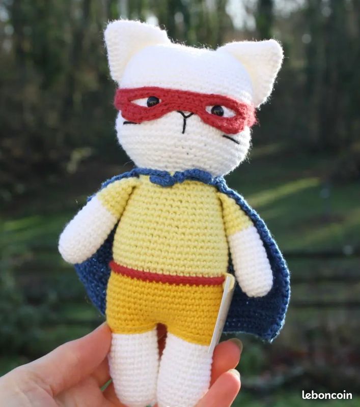Peluche chat crochet (image 1)
