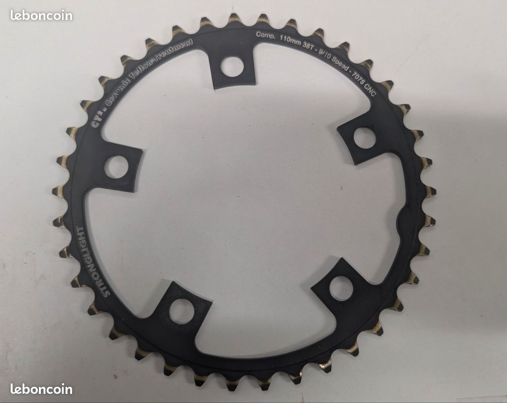 Ancien Plateau Stronglight 54 Dents NOS - Gros Anneau Alu France - Vélo Route