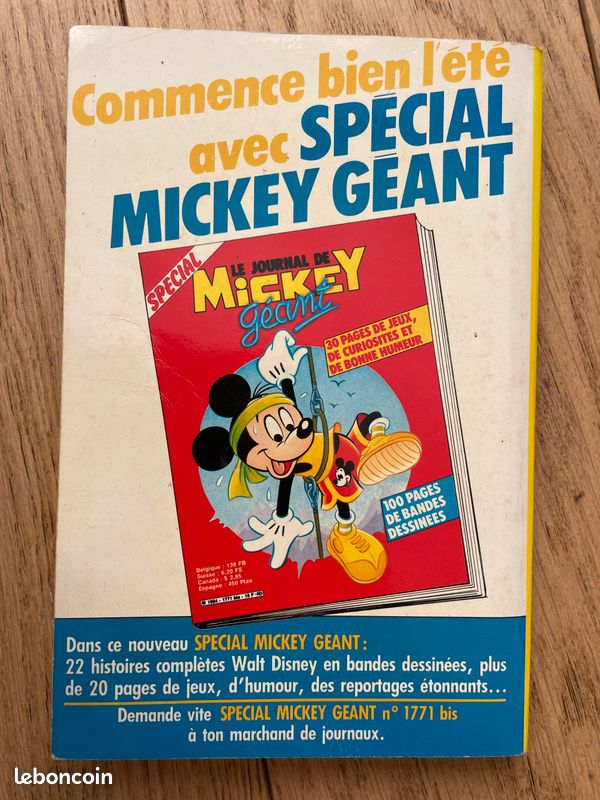BD Mickey Parade 79 Le 4x4 Diabolique - juillet 1986 (avec cadeau) - Walt Disney Donald (image 3)