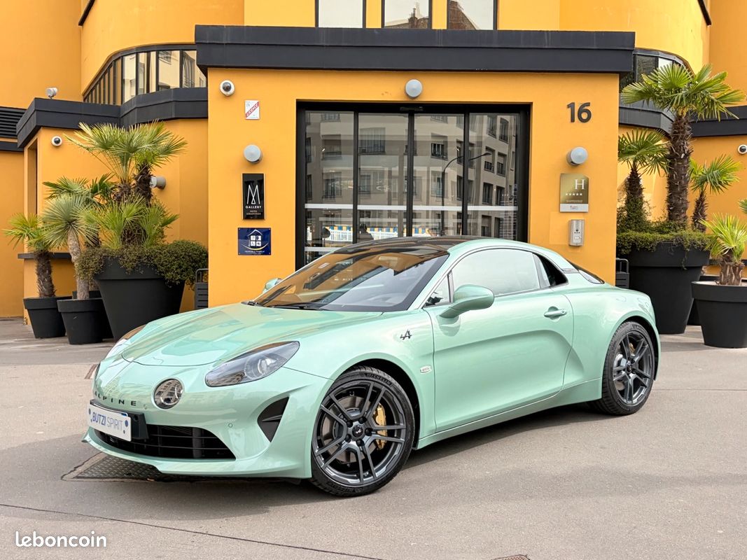 Alpine A110 GTS 300ch NEUVE – Vert Cendre - Toit Carbone – 14Ke d'options - Int. Sabelt (image 1)