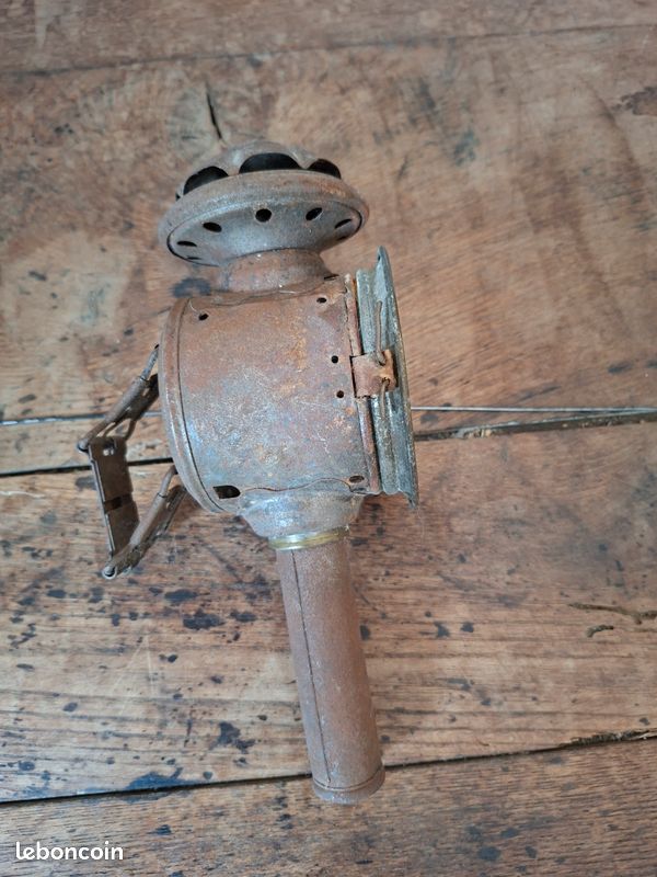 Lanterne de vélo ancienne à bougie (Années 1900) - Collection / Déco (image 4)