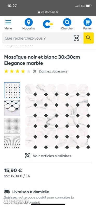 Mosaïque murale 30cmx30cm carrelage (image 1)