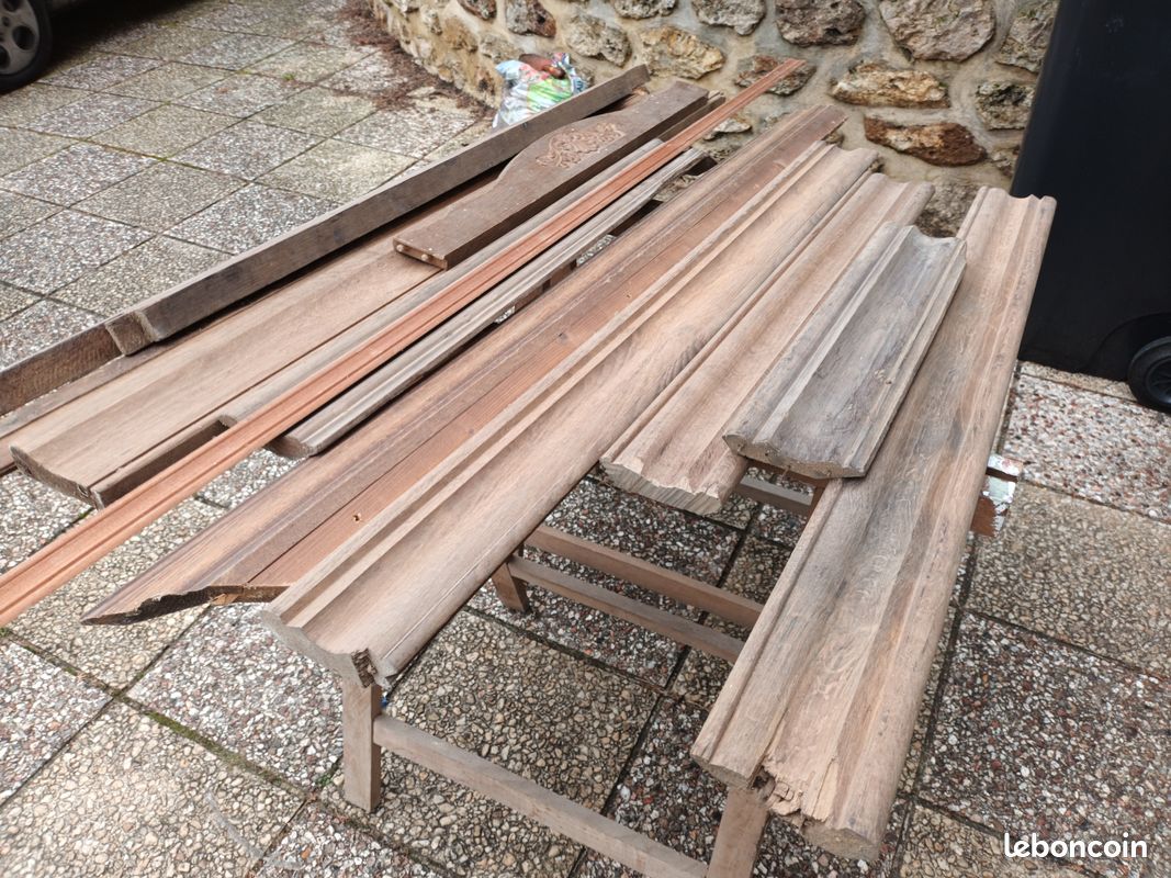 Lot de corniches en bois chene (image 7)