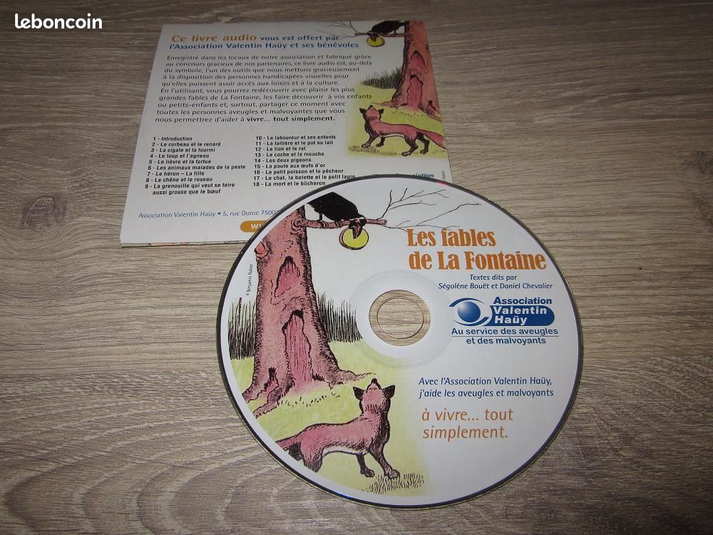 Cd des fables de la fontaine raconté (image 1)