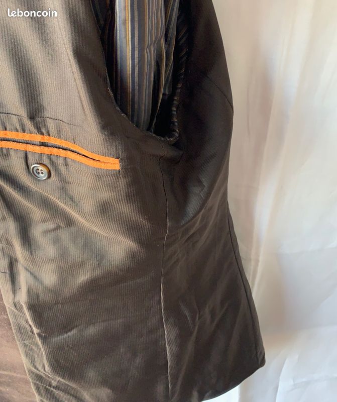 Veste Italienne Marron Chocolat (image 6)
