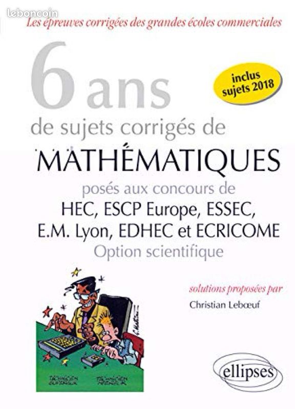 Livre maths grandes écoles commerciales (image 1)