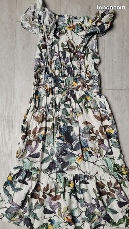 Robe IKKS Fleurie Pour Enfant - Taille 4 Ans - Jaune - Style Fourreau