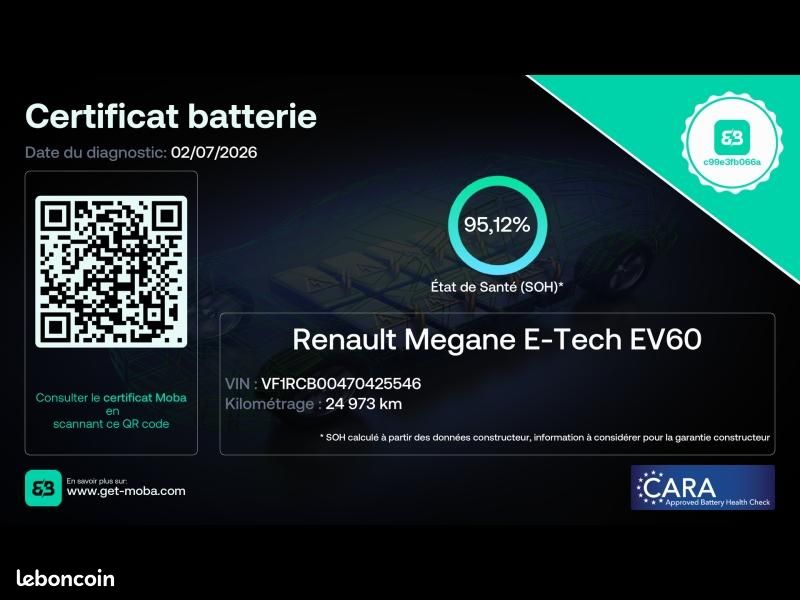 Renault Megane E-Tech Electric EV60 220ch Techno super charge -B (image 31)