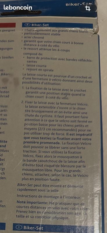Attache vélo pour chien (image 3)