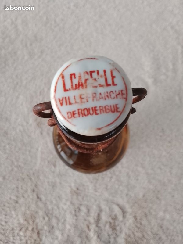 Bouteille bière ancienne L.Capelle Villefranche (image 2)