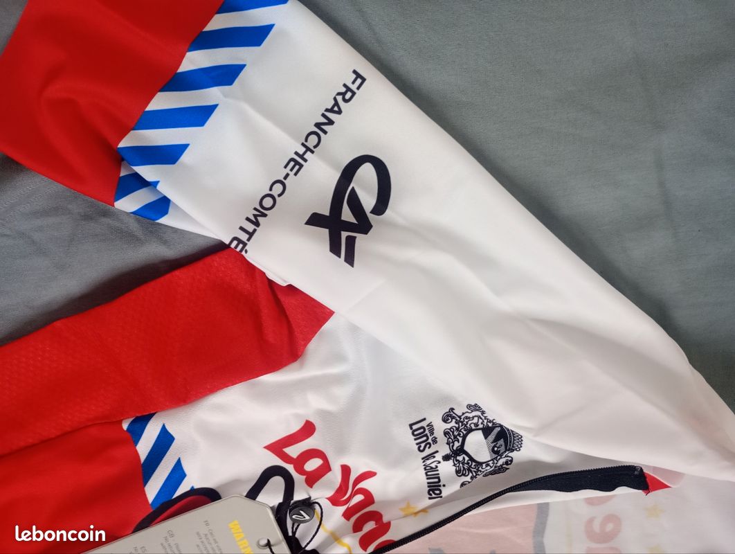 Maillot Cycliste Manches Longues Ekoï Noir/rouge - Taille XS, Jersey Homme/femme En Polyester