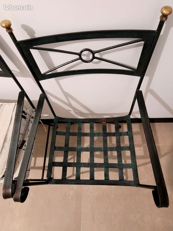 Fauteuil en fer forge (image 2)