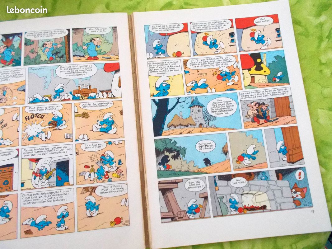 Lot de 2 Bédé Schtroumpfs Vintages par Total (image 11)