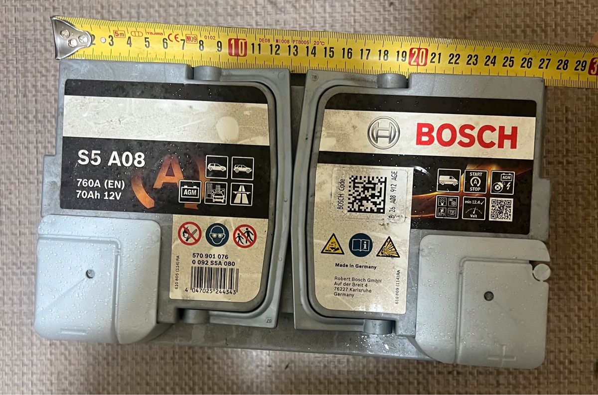 Batterie BOSCH start/Stop Auto 760A-70Ah - Équipement auto