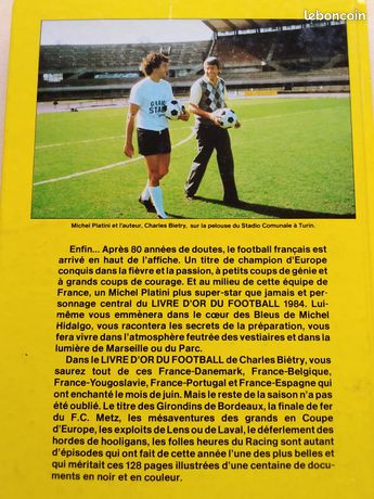 Le Nouveau Livre D'or Equipe De France Football 1984 Dedicated Platini