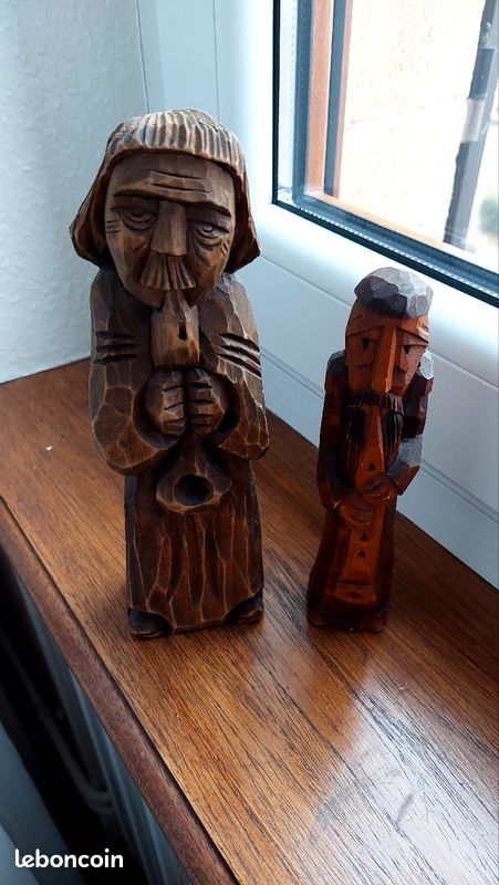 2 sculptures en bois, fait main (image 1)