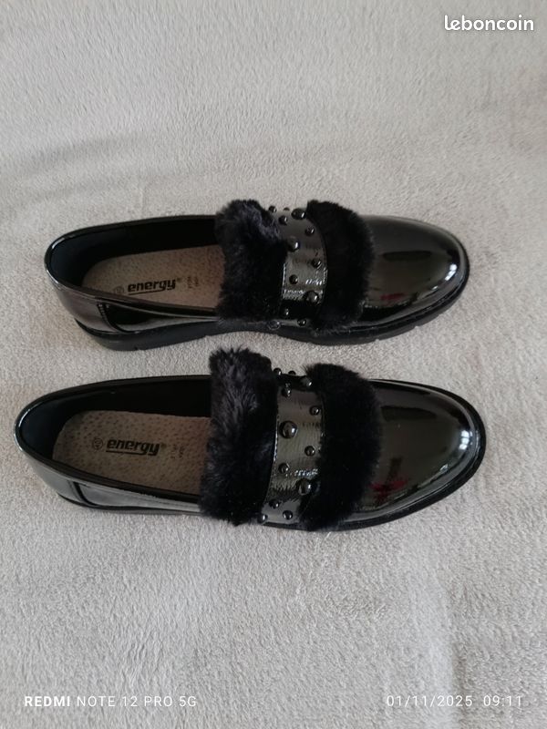 Mocassins vernis Energy 40 neufs (image 1)