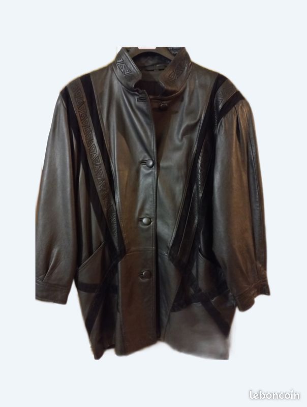 Veste cuir femme 3/4 neuve Vêtements
