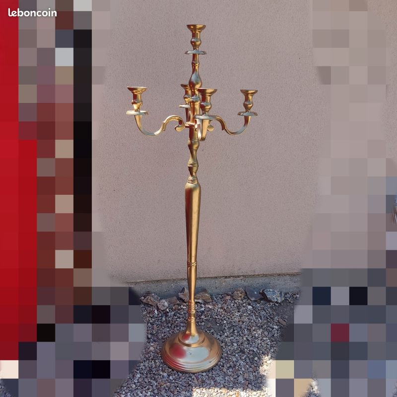 Chandelier métal 5 branches (image 1)